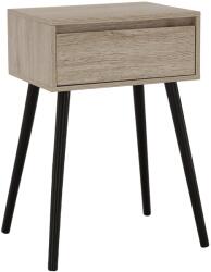 TEMPO KONDELA ALYSANDRA fekete mdf éjjeliszekrény