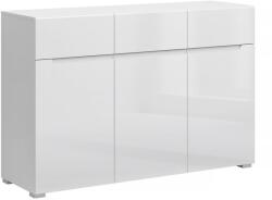 TEMPO KONDELA JOLK fehér mdf komód 135cm
