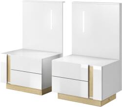 TEMPO KONDELA CITY fehér mdf éjjeliszekrény