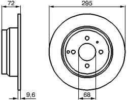 Bosch féktárcsa BOSCH 0 986 478 640 (0 986 478 640)