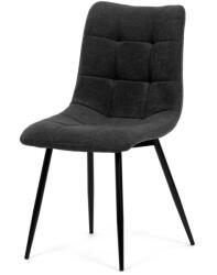 Artium Étkezőszék, szürke szövet, fekete fém láb (DCL-L1094_GREY2)