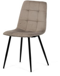 Artium Étkezőszék, cappuccino szövet kárpit, fekete láb (DCL-X7015_CAP2)
