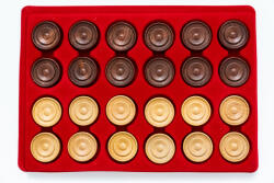 Italfama Dámajáték (fa korongok)