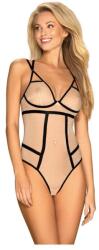 Obsessive Nudelia női body, bézs, S/M