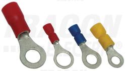TRACON Szemes saru 6mm2 4M/csavar gyűrűs-alakú PVC sárga réz ónozott TRACON (SSZ4)