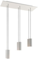 Creative-Cables 6 fényű függőlámpa 675 mm-es téglalap alakú XXL Rose-One-al, szövetkábellel és fém Tub-E14 lámpaernyővel (SPM6REVBO102KSPOTME14VBORM01-L)