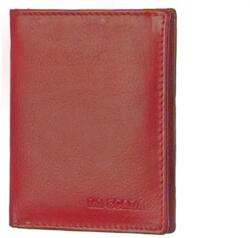 LA SCALA Lapozós lapos piros bőr kártyatartó La Scala (AD 1009 red)