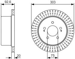 Bosch Disc frana BOSCH 0 986 479 V26 (0 986 479 V26)