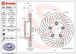 BREMBO Disc frana BREMBO PRIME LINE - UV Coated 09. D930.11 (09.D930.11)