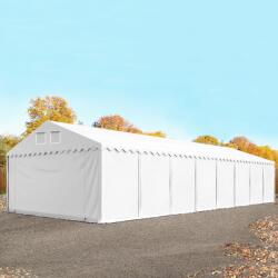 TOOLPORT Ipari sátor, 6x32m, PVC ponyva, fehér, padlókerettel, statikai megerősítéssel (beton alap) Raktár sátor - (627638)