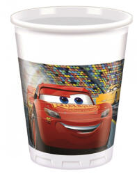 Procos Disney Cars 3, Verdák műanyag pohár 8 db-os 200 ml PNN93557 (PNN93557)