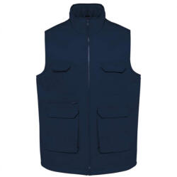 Designed To Work WK607 bélelt unisex mellény sok zsebbel Designed To Work, Navy-S (wk607nv-s)