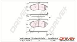 Dr! ve+ set placute frana, frana disc Dr! ve+ DP1010.10. 0016 (DP1010.10.0016)