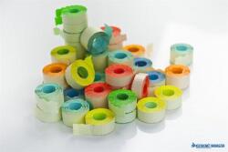  Árazószalag, 25x16 mm, visszaszedhető ragasztóval, pasztell narancssárga (ISKSZSGY) - kecskemetirodaszer