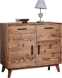  Fenyő 2 fiókos 2 ajtós komód