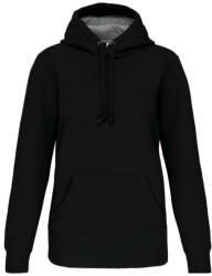 Kariban Uniszex vastag kapucnis pulóver, Kariban KA443, Black-M (ka443bl-m)