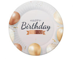 Godan Papírtányér 18cm 6db Happy Birthday (LUFI621273)