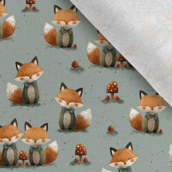 Takoy Szabadidő anyag/ futter Takoy 150cm róka az őszi erdőben