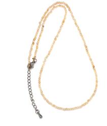 R. M. ékszer Rutilkvarc sárga fazettált golyó 2-3mm kapcsos (21155)