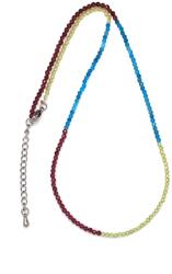 R. M. ékszer Apatit gránát olivin fazettált golyó 2-3mm kapcsos (21173)