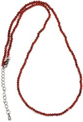 R. M. ékszer Jáspis vörös fazettált golyó 2-3mm kapcsos (21169)