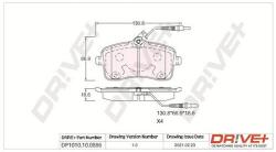 Dr! ve+ set placute frana, frana disc Dr! ve+ DP1010.10. 0886 (DP1010.10.0886)