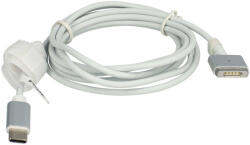 VHBW C típusú USB adapterkábel MagSafe 2-höz, 11"-es 2012-2017 Apple MacBook Air notebookhoz - 65 W, PVC (889001384)