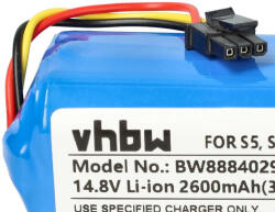 VHBW Akkumulátor következőhöz: Qihoo INR18650 M264S1P, LR-PAS0638W-EU, 2ASP4-S5 - 2600 mAh, 14, 8 V, Li-Ion (888402988)