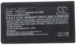 VHBW A Brother PA-BT-003 nyomtató akkumulátorának - 3400 mAh 7, 4 V Li-Ion (888201571)