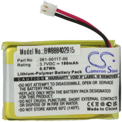 VHBW Garmin 361-00117-00, 361-00097-00 Okosóra Elem - 180 mAh 3, 7 V Li-polimer (888402915)