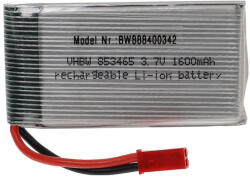 VHBW Modellkészítő eszköz akkumulátor - 1600 mAh 3, 7 V Li-polimer, BEC (888400342)