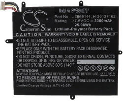 VHBW Notebook akkumulátor jumper H-30137162, 2666144 - 3300 mAh 7, 6 V Li-polimer (888402727)