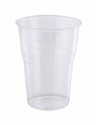 Globál Pack Műanyag pohár sörös víztiszta 3 dl