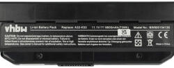 VHBW Notebook akkumulátor Asus A31-K53, 07G016H31875M, 0B20-00X50AS - 6600 mAh 11, 1 V Li-Ion, fekete (800104135)