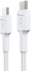 34ebfc06-eeea-47b1-ab9f-f697a3cf0588 Green Cell fehér USB Kábel GC Power Stream USB-C - 30 cm Gyorstöltési funkcióval, Power Delivery 60W, Ultra Charge, Quick Charge 3.0 KABGC31W (0f42055a-0a7f-47f2-98d8-afdc60689037)