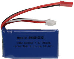 VHBW Modellkészítő eszköz akkumulátor - 700 mAh 7, 4 V Li-polimer, BEC (888400351)