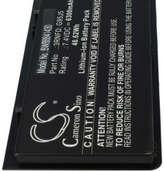 VHBW Notebook akkumulátor Dell 3RNFD, FLP22C01, G95J5, V8XN3 készülékekhez - 6300 mAh 7, 4 V Li-Ion (888401430)
