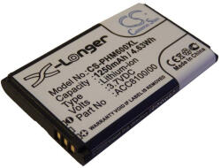 VHBW Diktafon elem a 8403 810 00011-hez - 1250 mAh 3, 7 V Li-Ion (800108199)