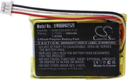 VHBW Vezeték nélküli fejhallgató akku Sennheiser AHB702535PCT-01 - 500 mAh 3, 7 V Li-polimer (888402526)