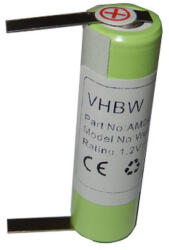 VHBW Elektromos borotvaelem 1HR-AAC, KR800 AAE - 2000 mAh 1, 2 V NiMH (800105562)