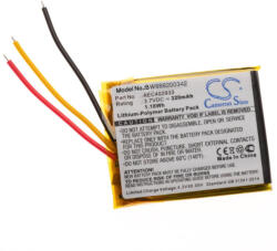 VHBW Vezeték nélküli fejhallgató akku AKG AEC402933-hoz - 320 mAh 3, 7 V Li-polimer (888200342)