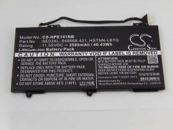VHBW Notebook akkumulátor HP 849909-850, 849568-421, 849908-850 - 3500 mAh 11, 55 V Li-Ion, fekete (800114758)
