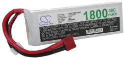 VHBW Modellkészítő eszköz akkumulátor - 1800 mAh 11, 1 V Li-polimer, T-System AWG14 (800102695)