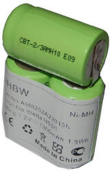 VHBW Elektromos borotvaelem N-500AC 2/3A-hoz - 1300 mAh 1, 2 V NiMH (800105563)