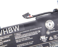 VHBW Lenovo L14M2P24, L14L2P22, L14S2P22 notebook akkumulátor - 4500 mAh 7, 6 V Li-polimer, fekete (800112352)