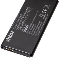 VHBW Mobiltelefon akkumulátor Samsung EB-BN915BBE, EB-BN915BBC, EB-BN915BBK telefonokhoz - 3000 mAh 3, 8 V Li-Ion (800107317)