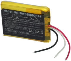 VHBW Akkumulátor Jabra AHB723938 Jabra hangszórót - Li-polimer 1000 mAh (889000674)