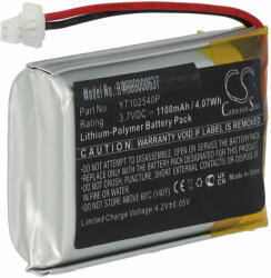 VHBW Vezeték nélküli fejhallgató akku Sena YT102540P-hez - 1100 mAh 3, 7 V Li-polimer (889000637)