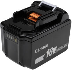 VHBW Elektromos kéziszerszámgép akkumulátor Makita 194309-1, 194230-4, 194205-3, 194204-5 - 6000 mAh, 18 V, Li-Ion akkumulátort (888400071)