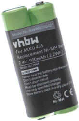 VHBW Diktafon elem Grundig GZR1900, 465 - 900 mAh 2, 4 V NiMH (888200421)